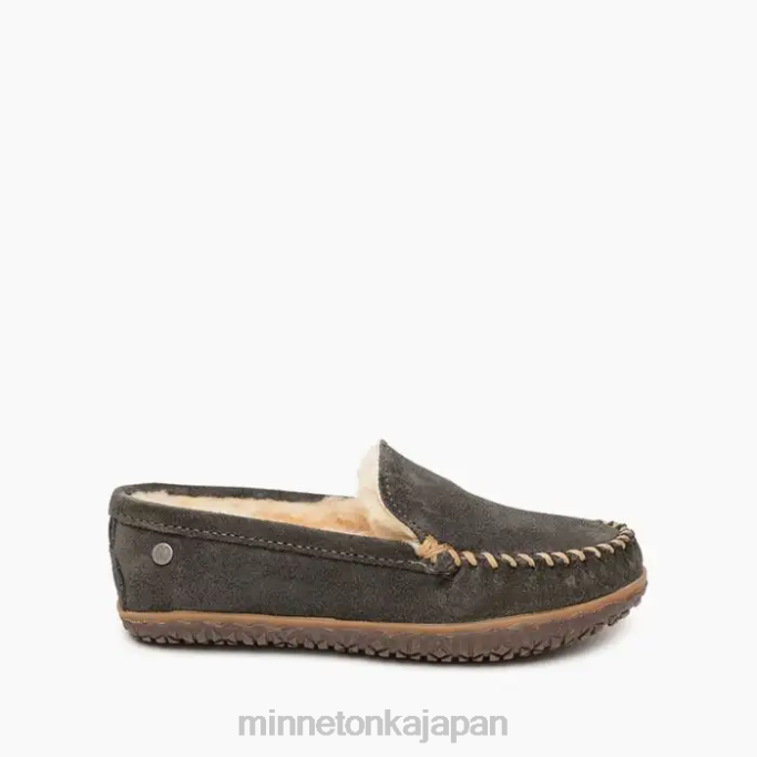 履物 Minnetonka シープスキンテレーゼ 木炭 女性 4RXJ143