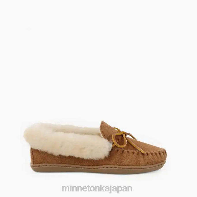 履物 Minnetonka アルパインシープスキンモック 黄金色の日焼け 女性 4RXJ226