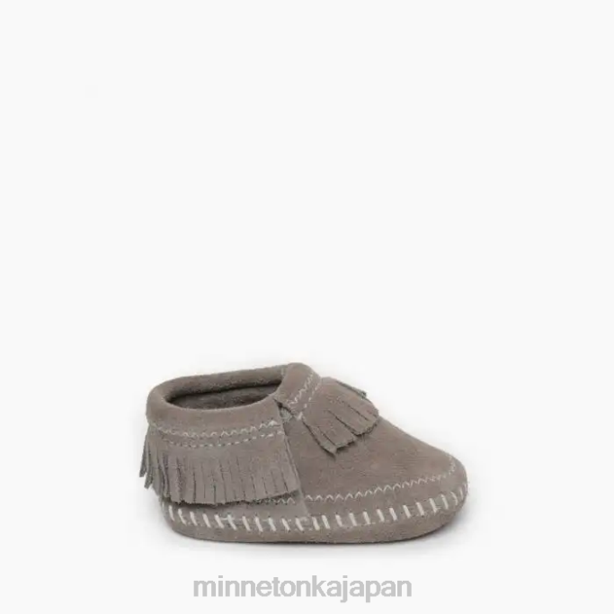 履物 Minnetonka ライリーブーツ グレー 子供たち 4RXJ478