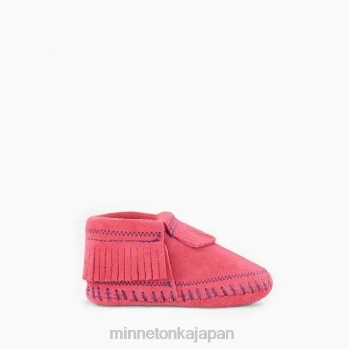 履物 Minnetonka ライリーブーツ ホトピンク 子供たち 4RXJ479