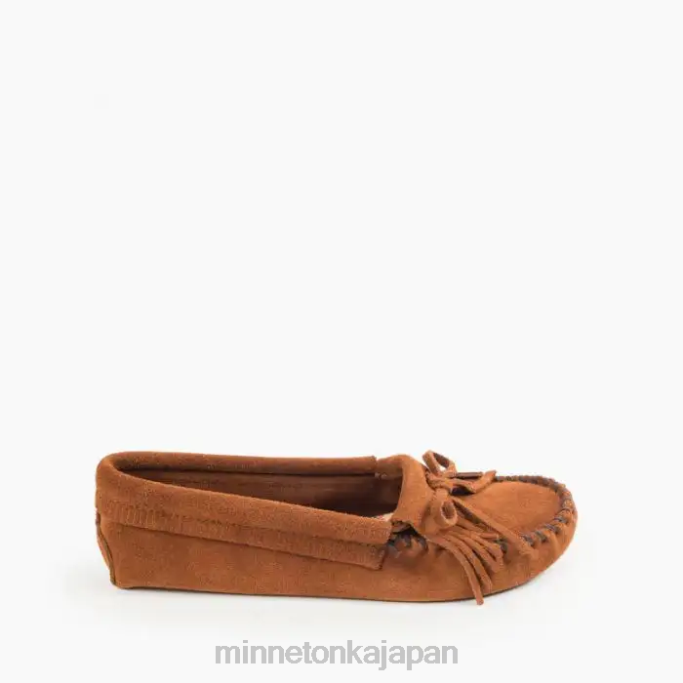 履物 Minnetonka キルティソフトソール 茶色 女性 4RXJ91
